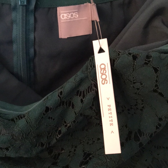 ASOS PETITE Off The Shoulder Lace Midi Dress - Picture 8 of 8